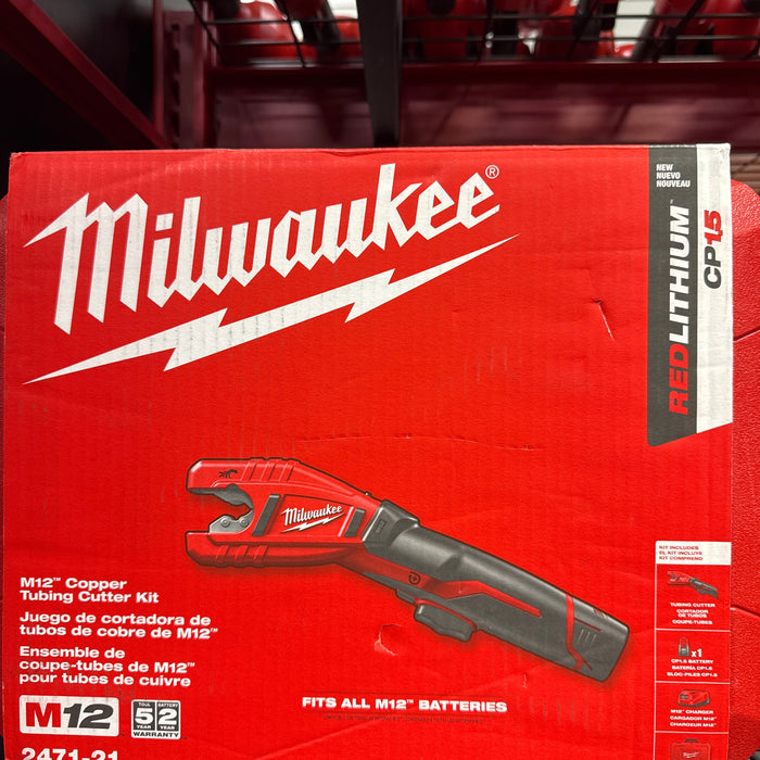 M12 Cordless Lithium Ion 500 RPM Copper Pipe and Tubing Cutter
