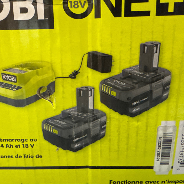 4.0 Ah Battery (2-Pack) and Charger Kit
